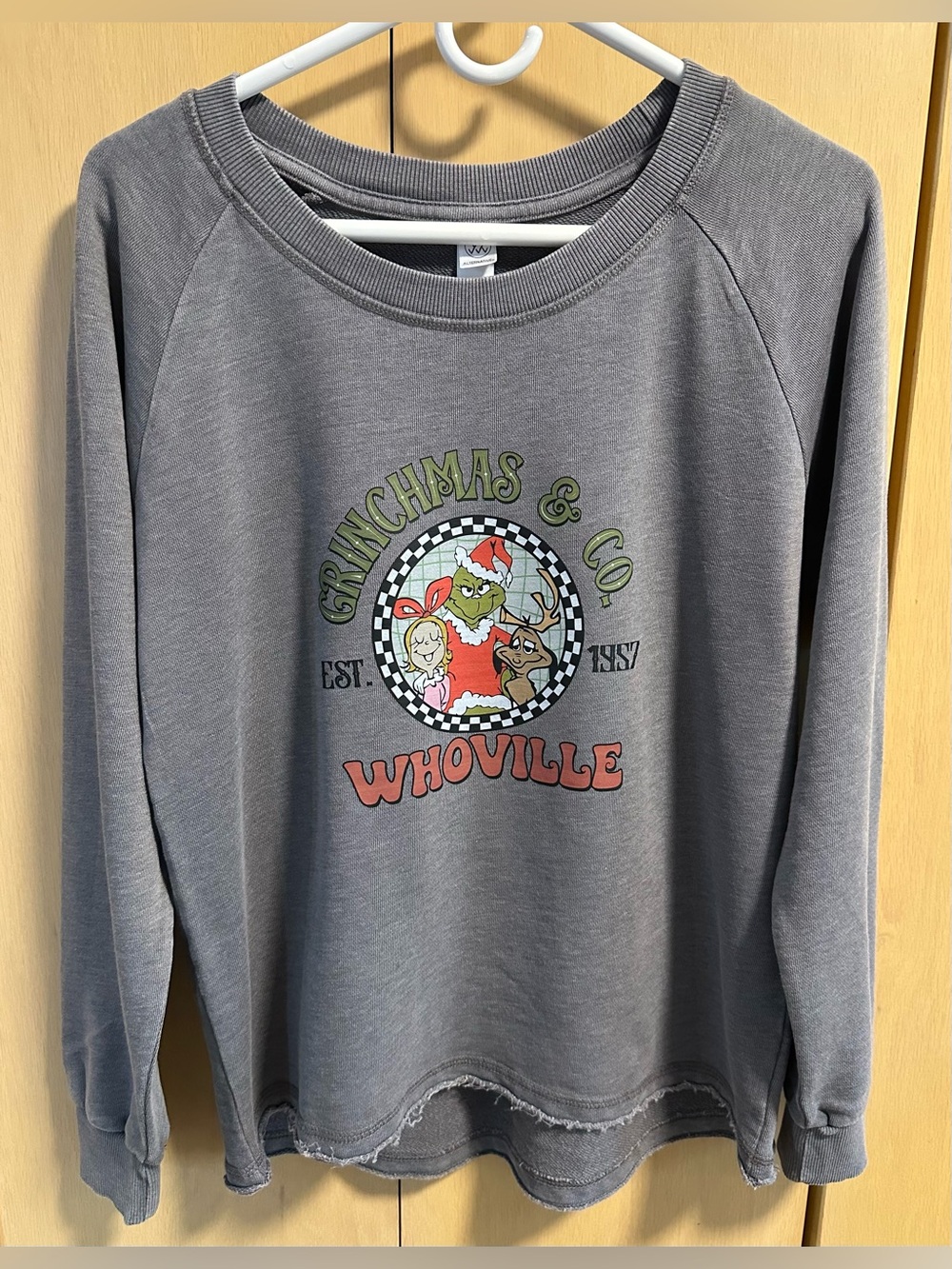 The Grinch/Christmas Theme Graphic Crewneck Sweatshirt - NIP